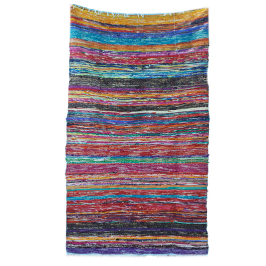 Indian Rag Rug 153 x 90cm Luxury - Blue