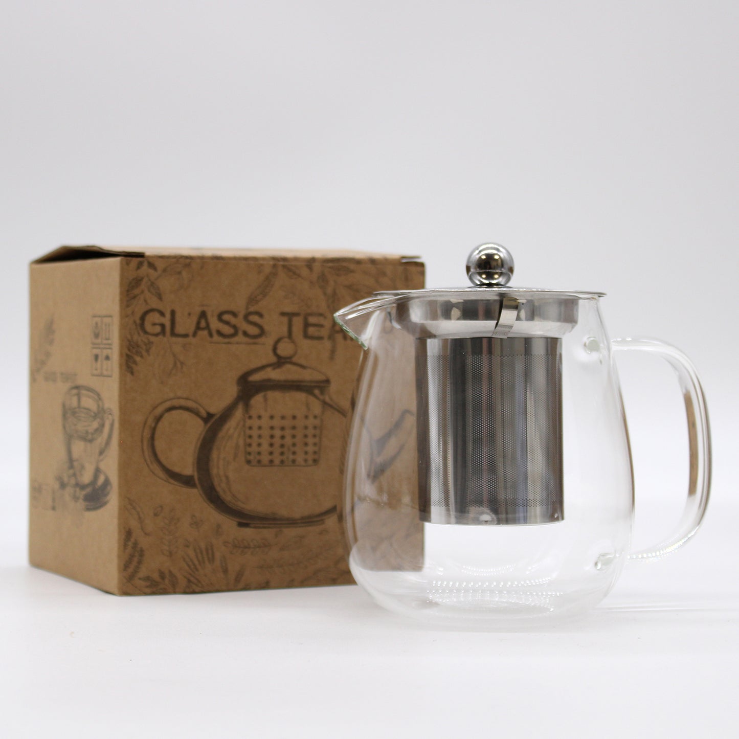 Glass Infuser Teapot - Contemporary 550ml