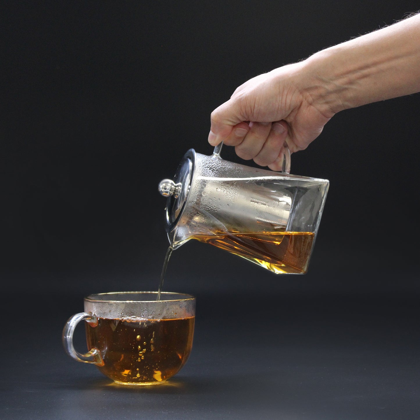 Glass Infuser Teapot - Tower Shape 350ml