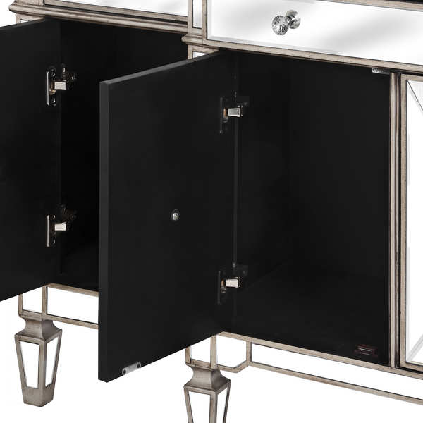 Four Door  Mirrored Sideboard