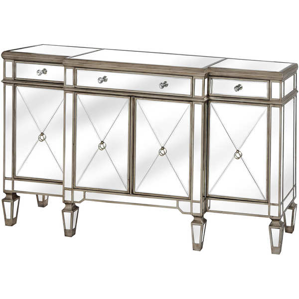 Four Door  Mirrored Sideboard