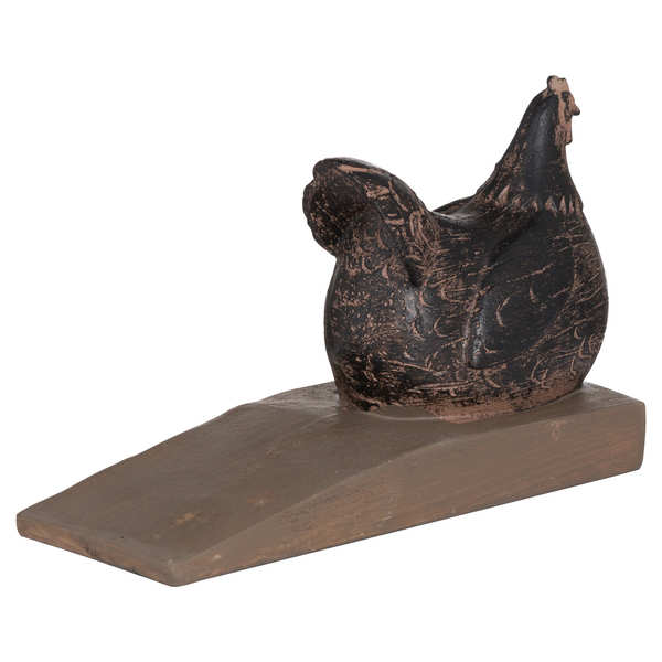 Wooden Hen Doorstop