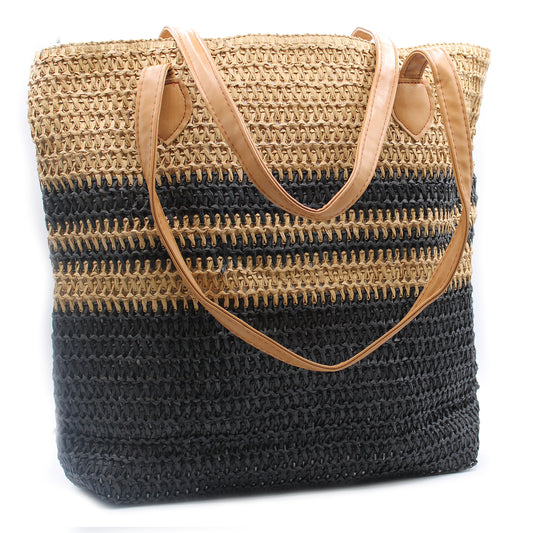 Bazaar Bag - Black & Tan