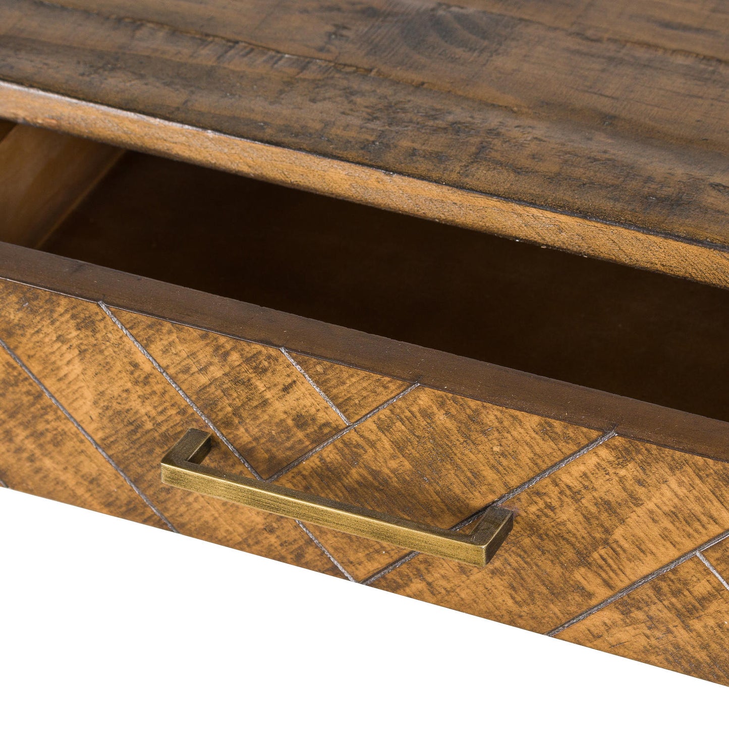 Gold Capsule Two Drawer Console Table