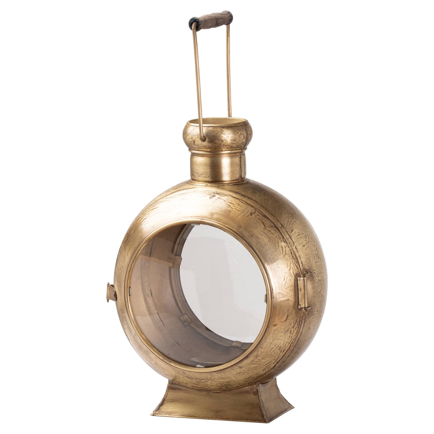 Medium Antique Brass Porthole Lantern