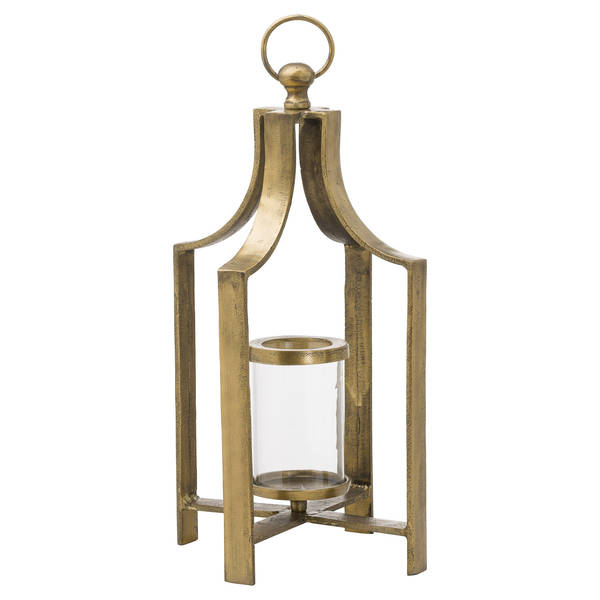 Ohlson Antique Brass large Tea Light Lantern