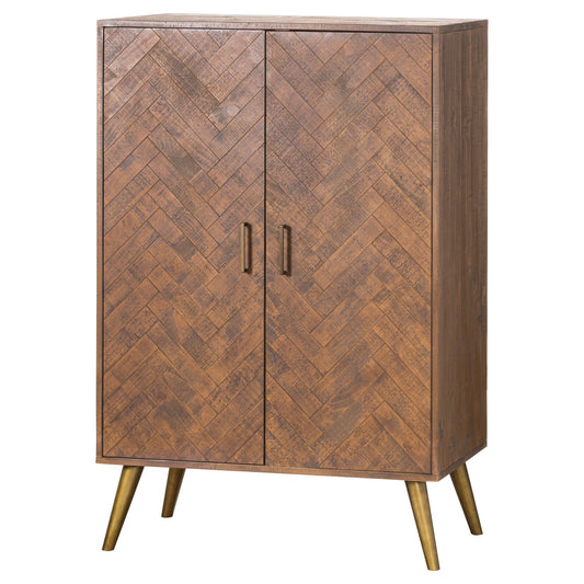 Gold Two Door Drinks Cabinet