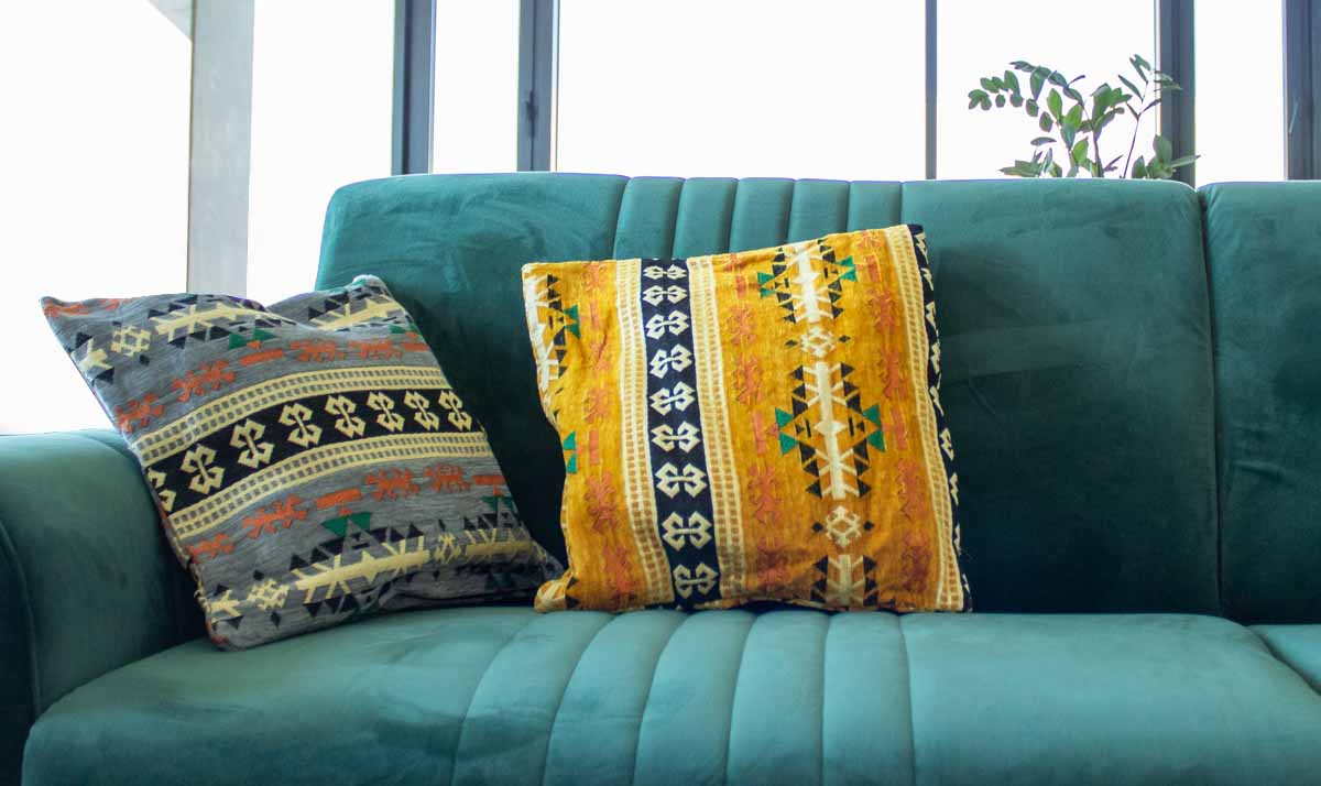 Yellow Kilim Cushion Cover