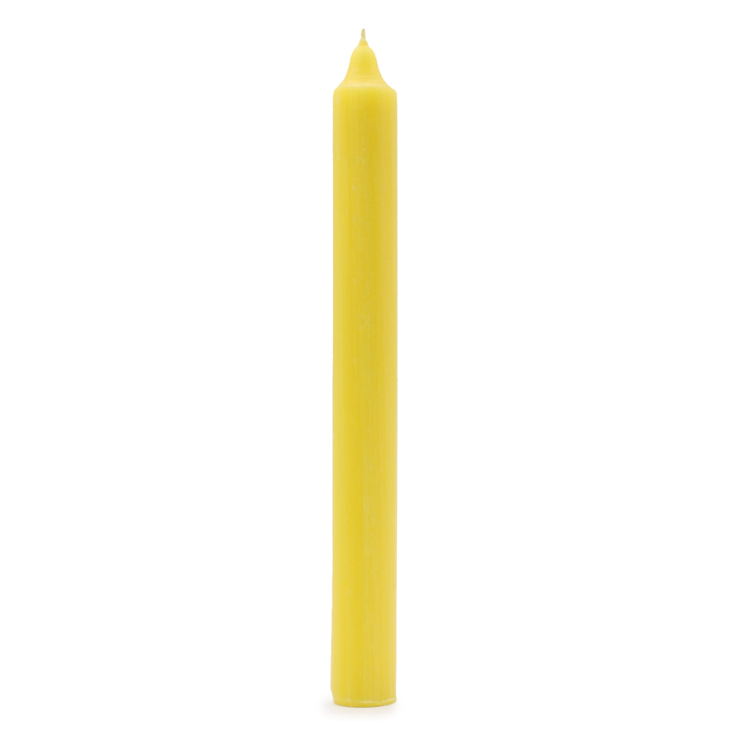 Solid Colour Dinner Candles - Rustic Lemon - Pack of 5