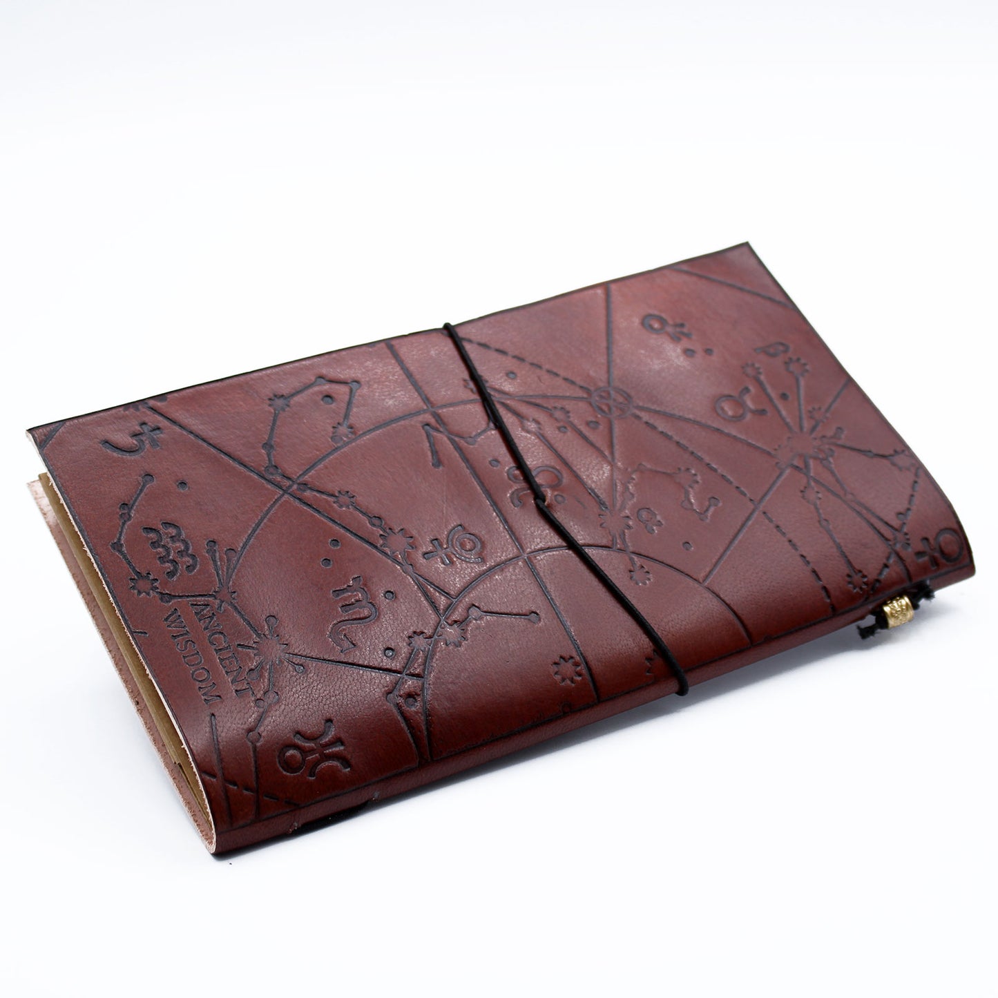 Handmade Leather Journal - My Bucket List Book - Brown