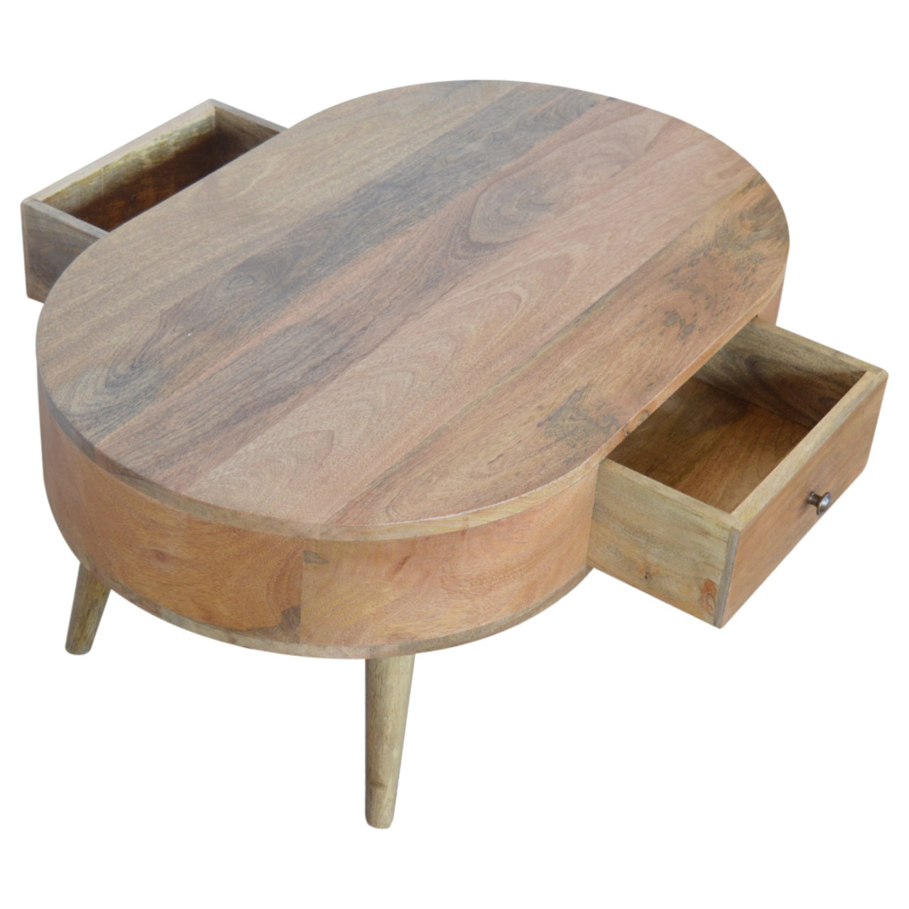 Circular Solid Wood  Coffee Table