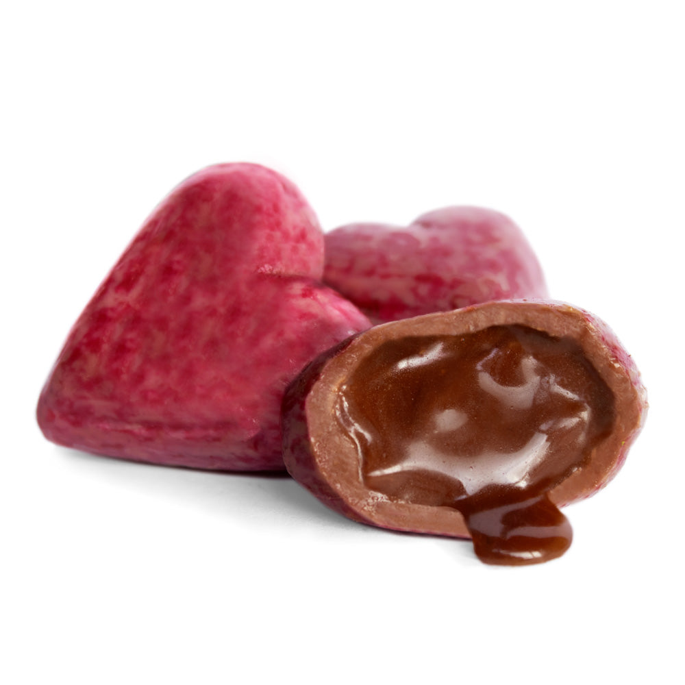 Love Cocoa Caramel Hearts in Sugar Coating (100g)