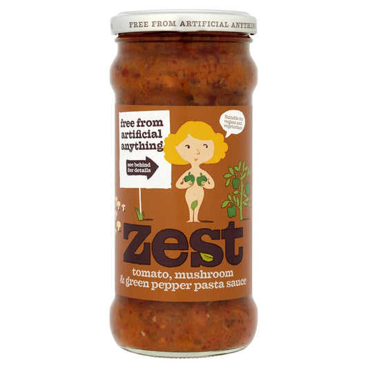 Zest Tomato, Mushroom & Green Pepper Pasta Sauce (340g)