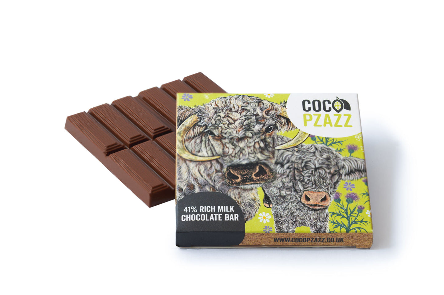 Coco Pzazz 41% Rich Milk Chocolate Bar (80g)