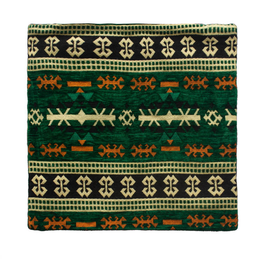 Green Kilim Cushion Cover