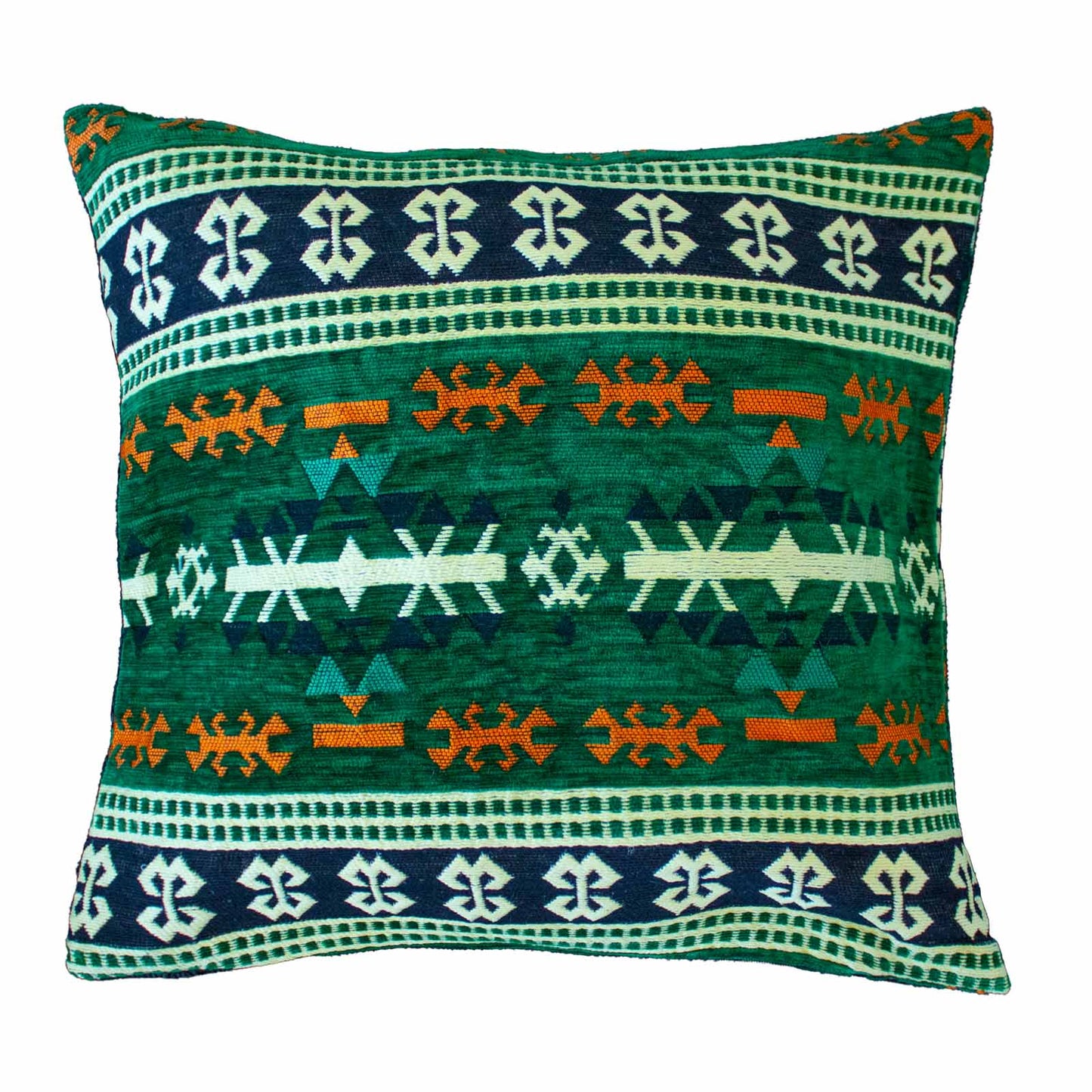 Green Kilim Cushion Cover