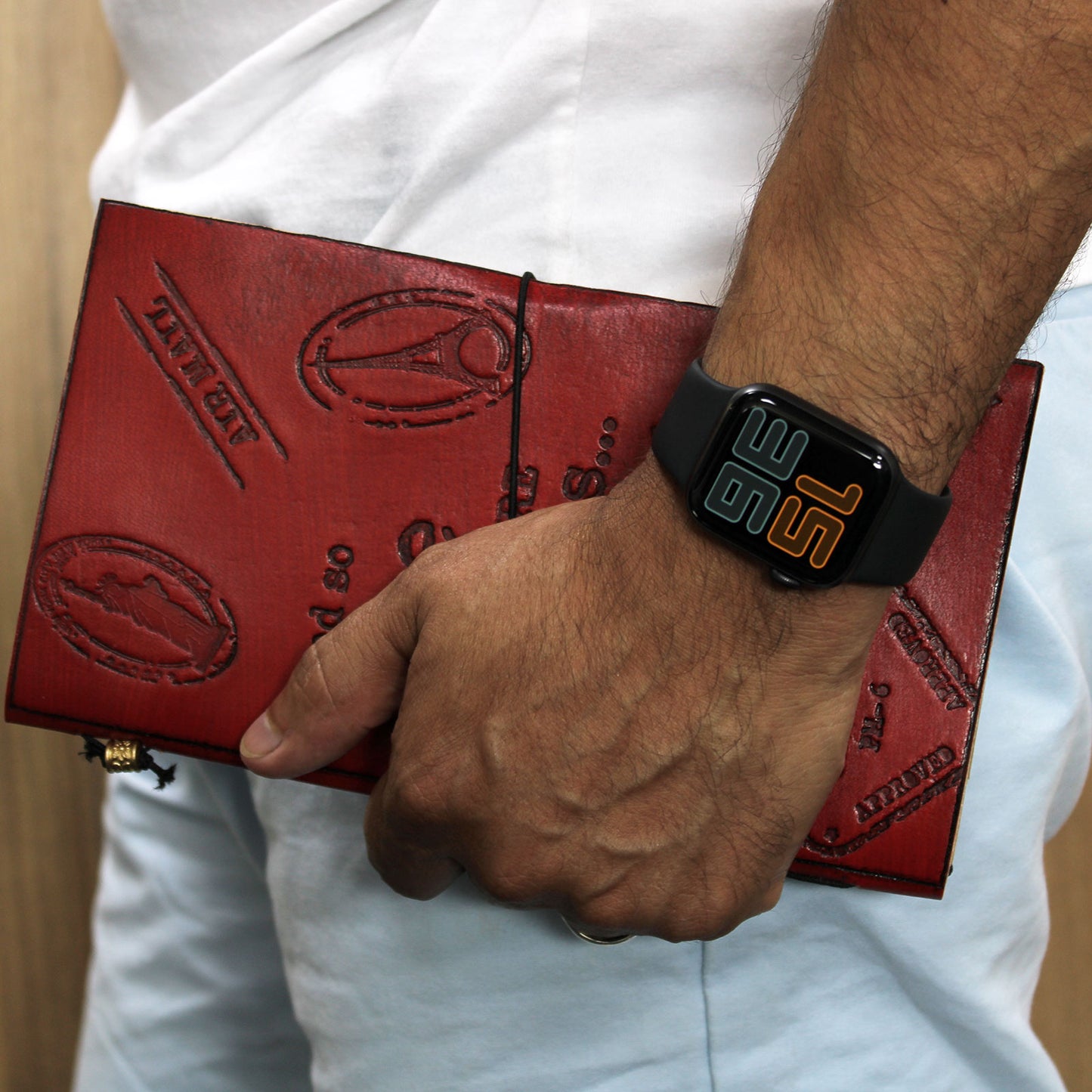 Handmade Leather Journal - My Bucket List Book - Brown