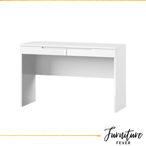 White Gloss 2 Drawer Dressing Table