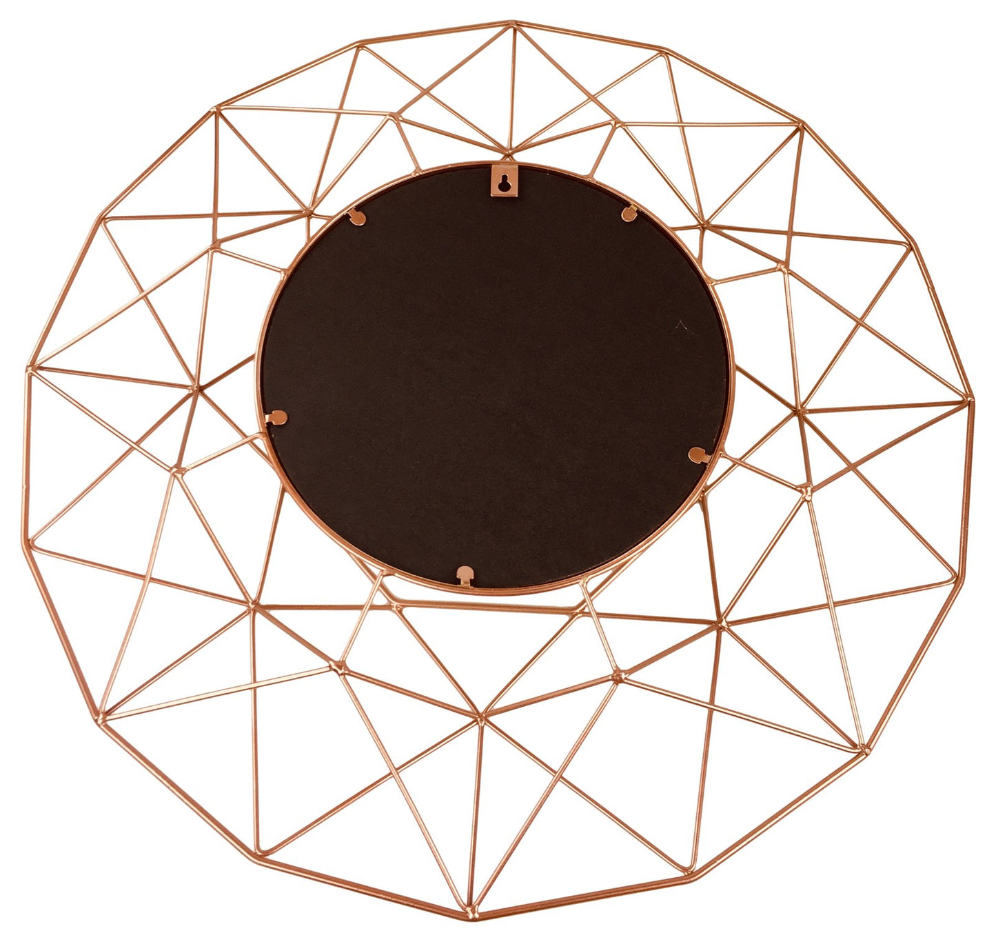 Rose Gold Geometric Mirror