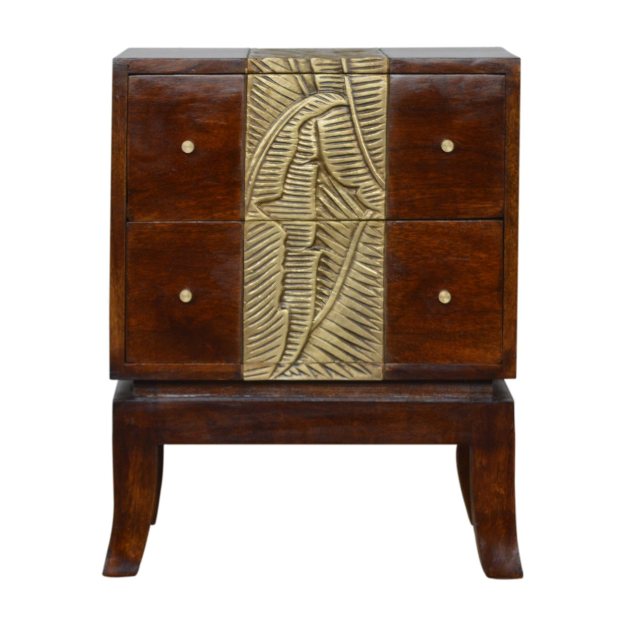 AZTEC - Mango Wood Chestnut Bedside