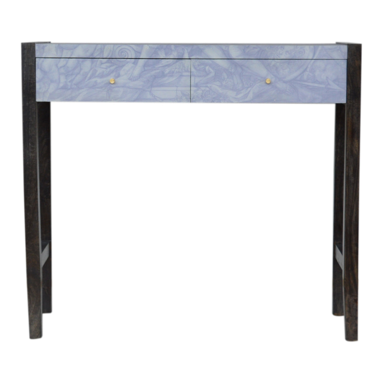 APOLLO - Two Drawer Mango Wood Ancient Greek Style Console Table