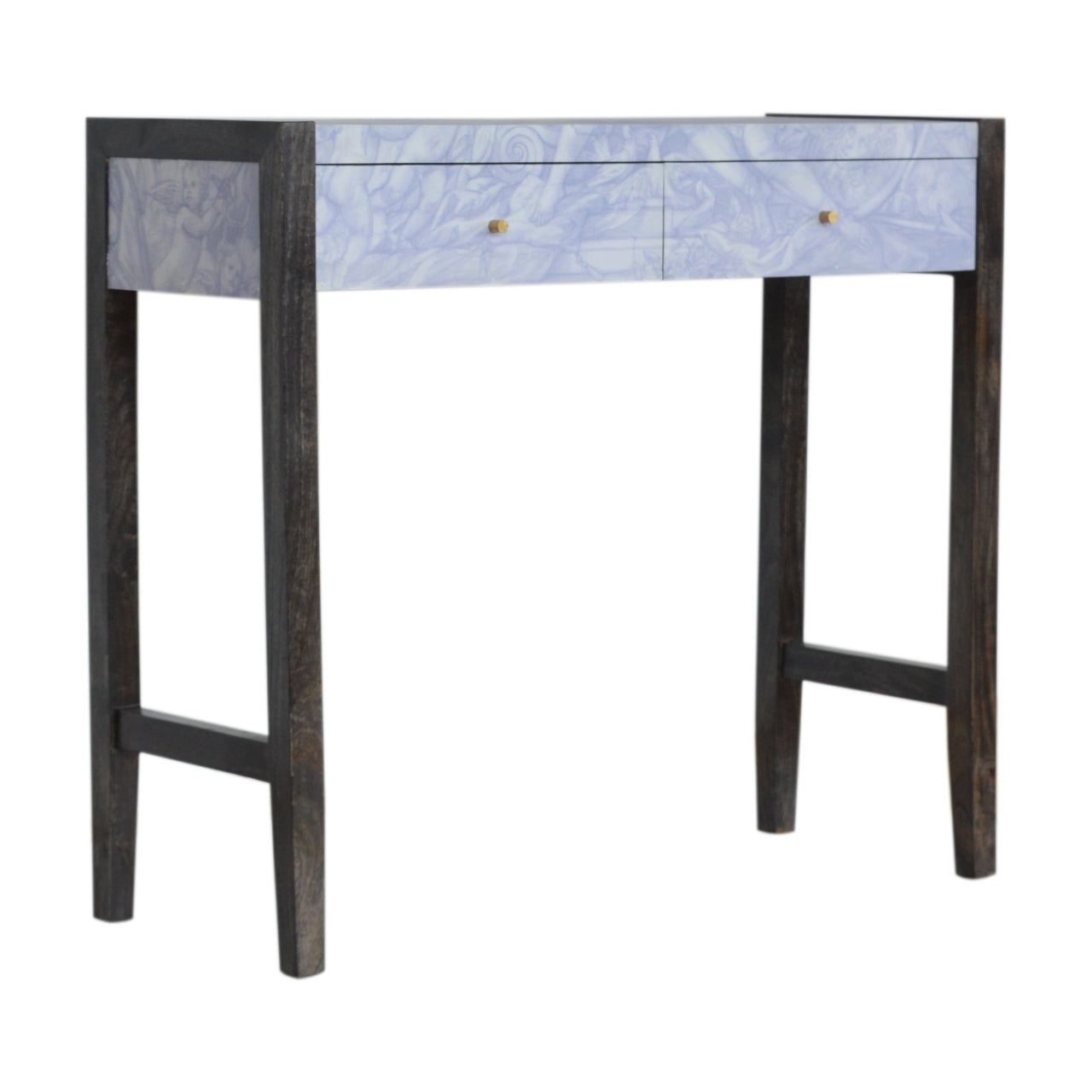 APOLLO - Two Drawer Mango Wood Ancient Greek Style Console Table