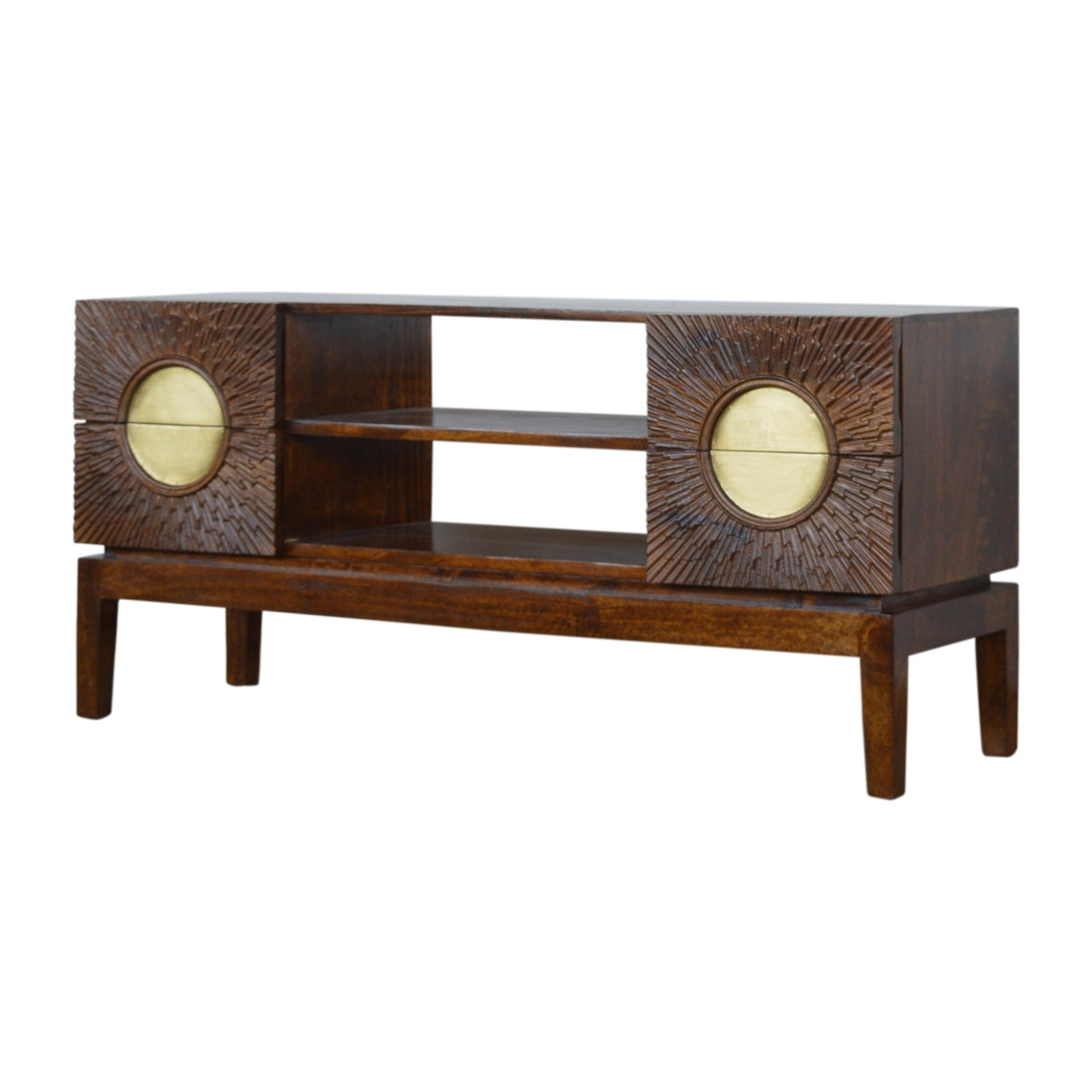 SPARTAN - Mango Wood Chestnut Media Unit