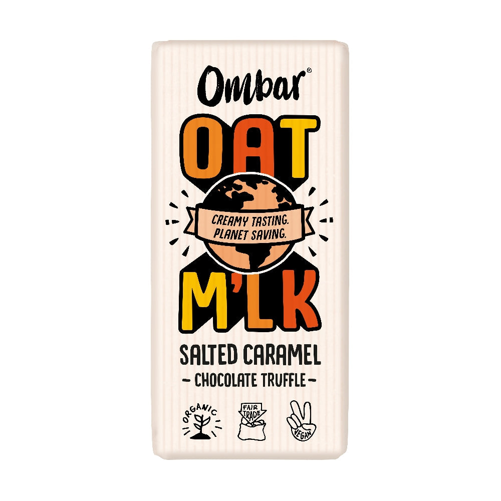 Ombar Oat M'lk Salted Caramel Truffle Chocolate Bar