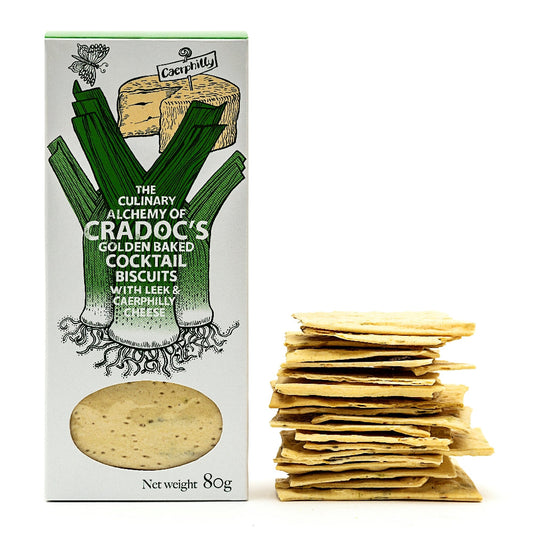 Cradoc's Vegetable Crackers with Leek & Caerphilly (80g)