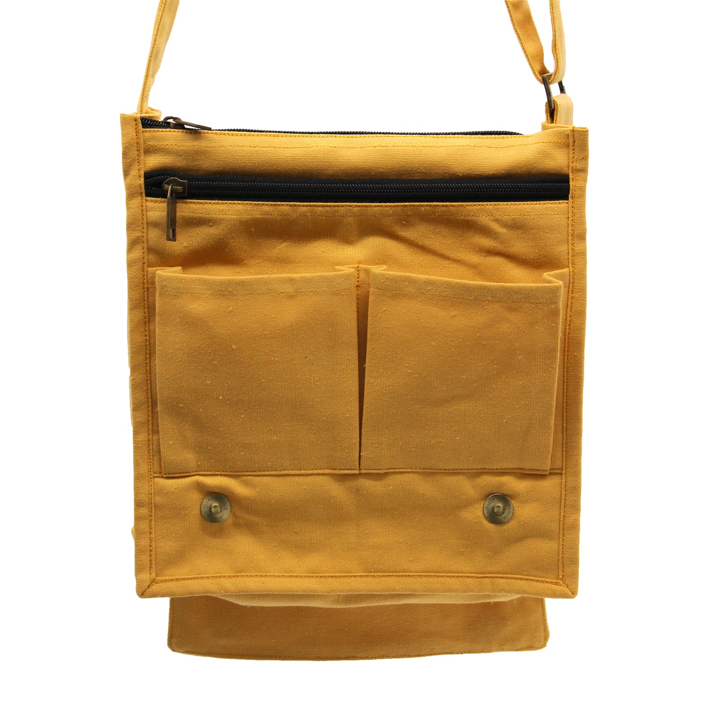 Cotton Canvas Messanger Bag - Golden Sand