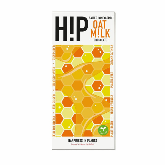 H!P Salted Honeycomb Oat M!lk Chocolate (70g)