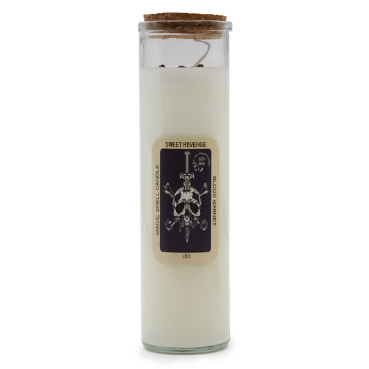 Magic Spell Candle - Sweet Revenge - Lily - Blood Garnet