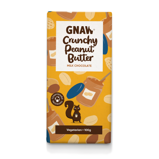 Gnaw Milk Chocolate Crunchy Peanut Butter Bar (100g)