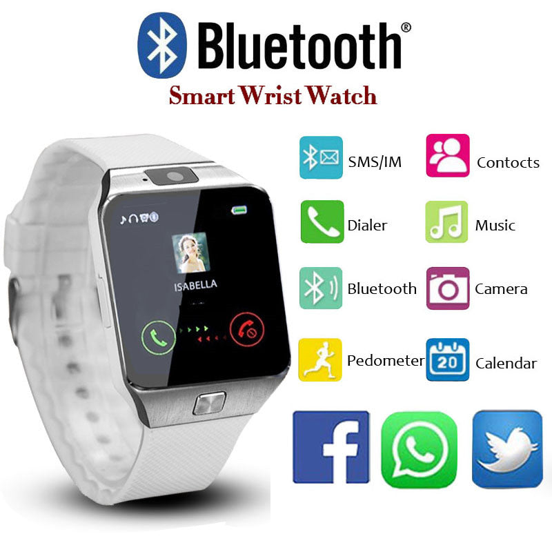 Bluetooth Smart Watch DZ09 Wearable Wrist Phone Watch Relogio 2G SIM TF Card For Iphone Samsung Android Smartphone Smartwatch