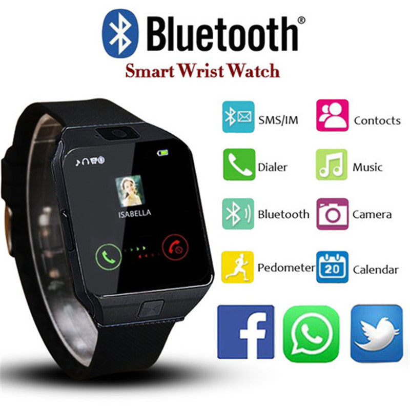 Bluetooth Smart Watch DZ09 Wearable Wrist Phone Watch Relogio 2G SIM TF Card For Iphone Samsung Android Smartphone Smartwatch