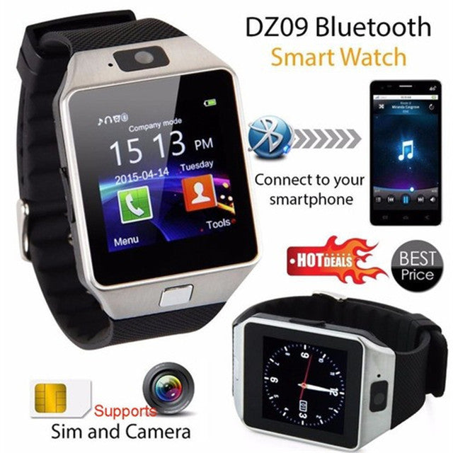 Bluetooth Smart Watch DZ09 Wearable Wrist Phone Watch Relogio 2G SIM TF Card For Iphone Samsung Android Smartphone Smartwatch