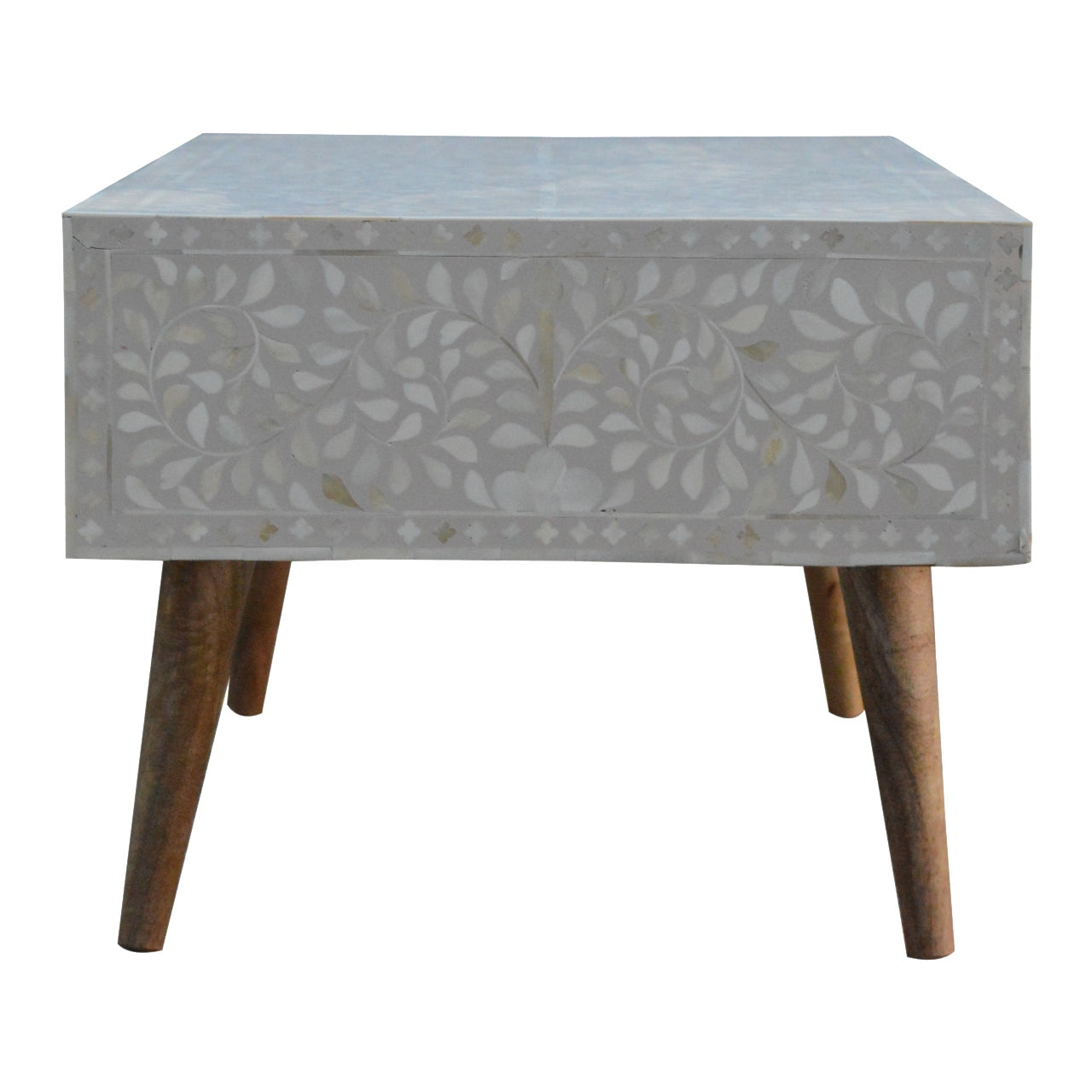 Floral Bone Inlay Coffee Table