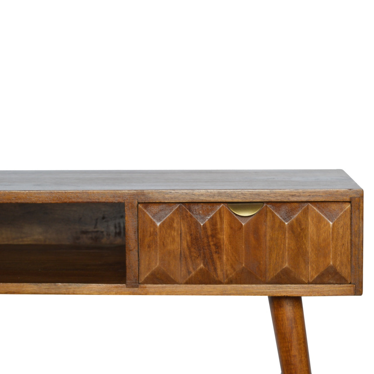 Solid Mango Wood Chestnut Prism Writing Desk