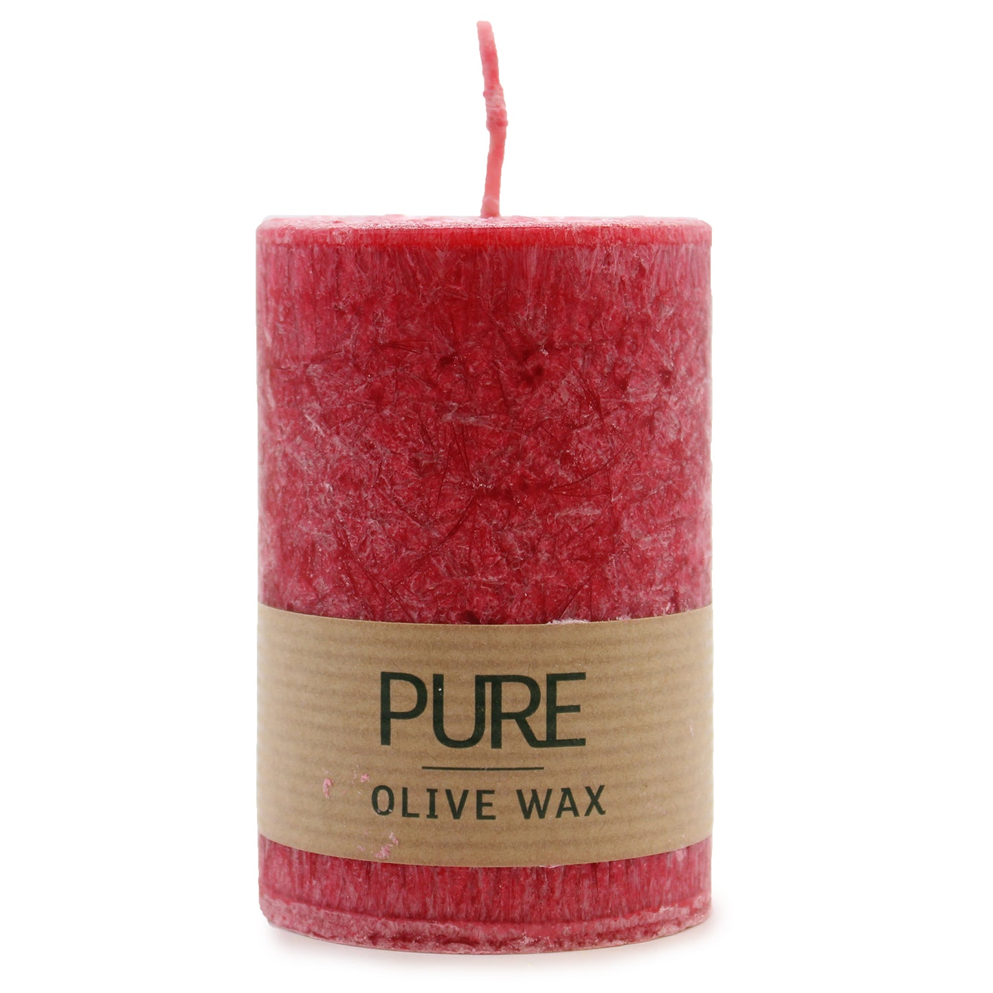 Pure Olive Wax Candle - Red