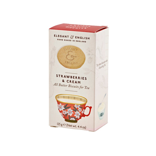 Artisan Biscuits Elegant & English Strawberries & Cream Biscuits (125g)