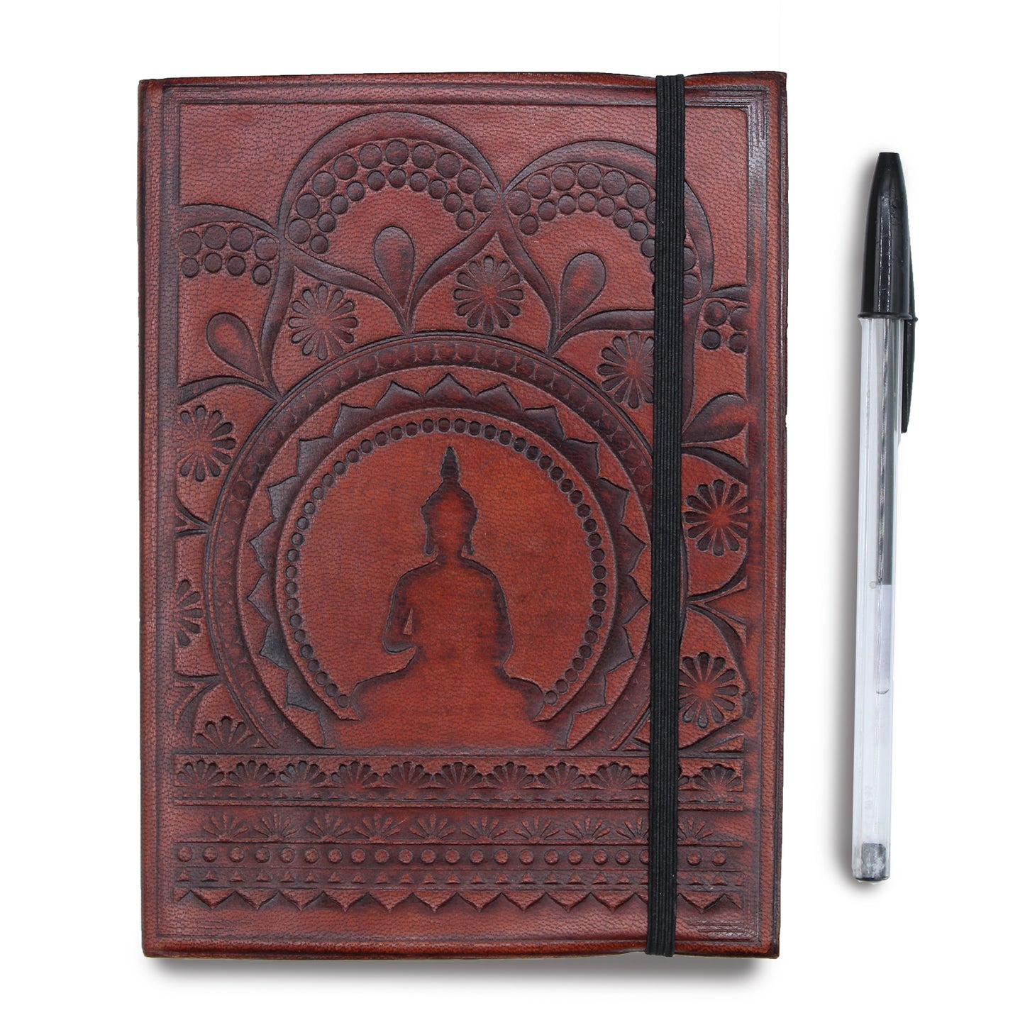 Notebook with strap - Tibetan Mandala