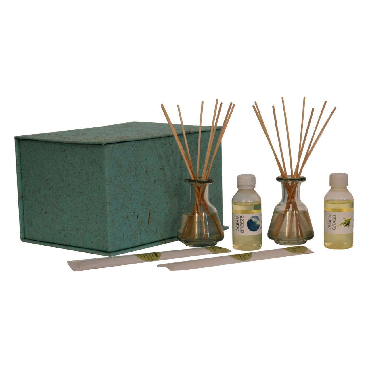 Annex Glass Bottle Diffuser Set (Lemongrass & Summer Tides)