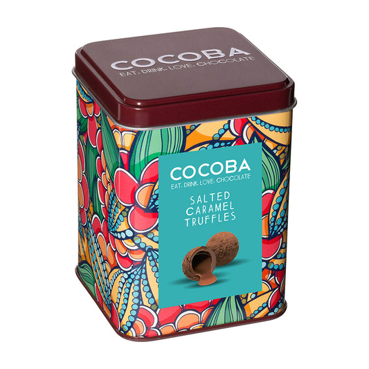 Cocoba Salted Caramel Truffles Gift Tin (120g)