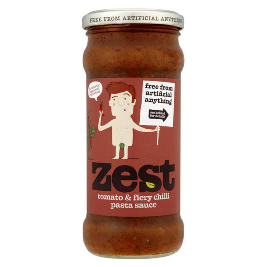 Zest Tomato & Fiery Chilli Pasta Sauce (340g)