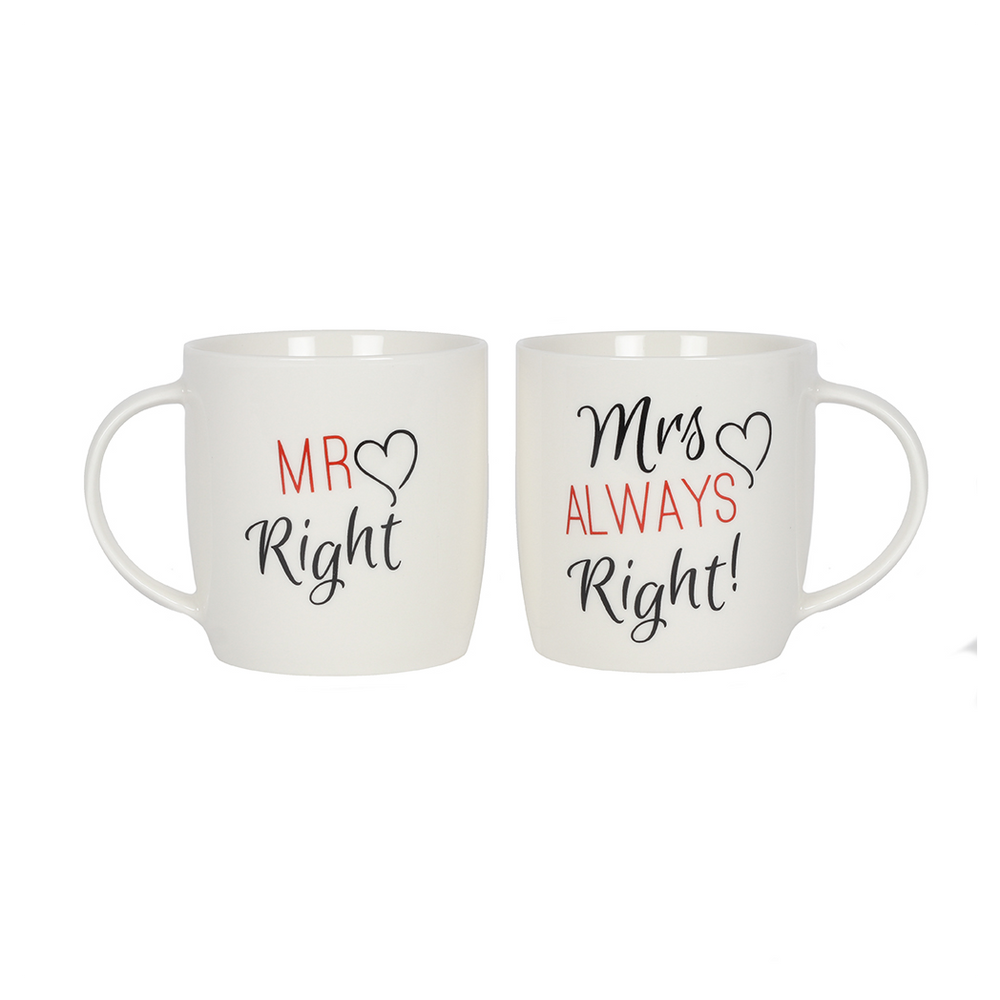 Set of 2 Mr & Mrs Mugs