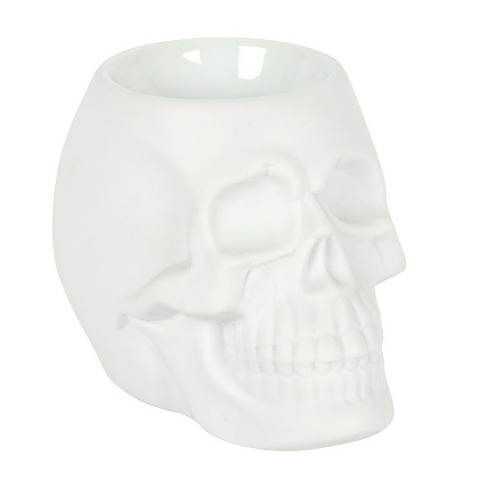 White Skull Oil Burner