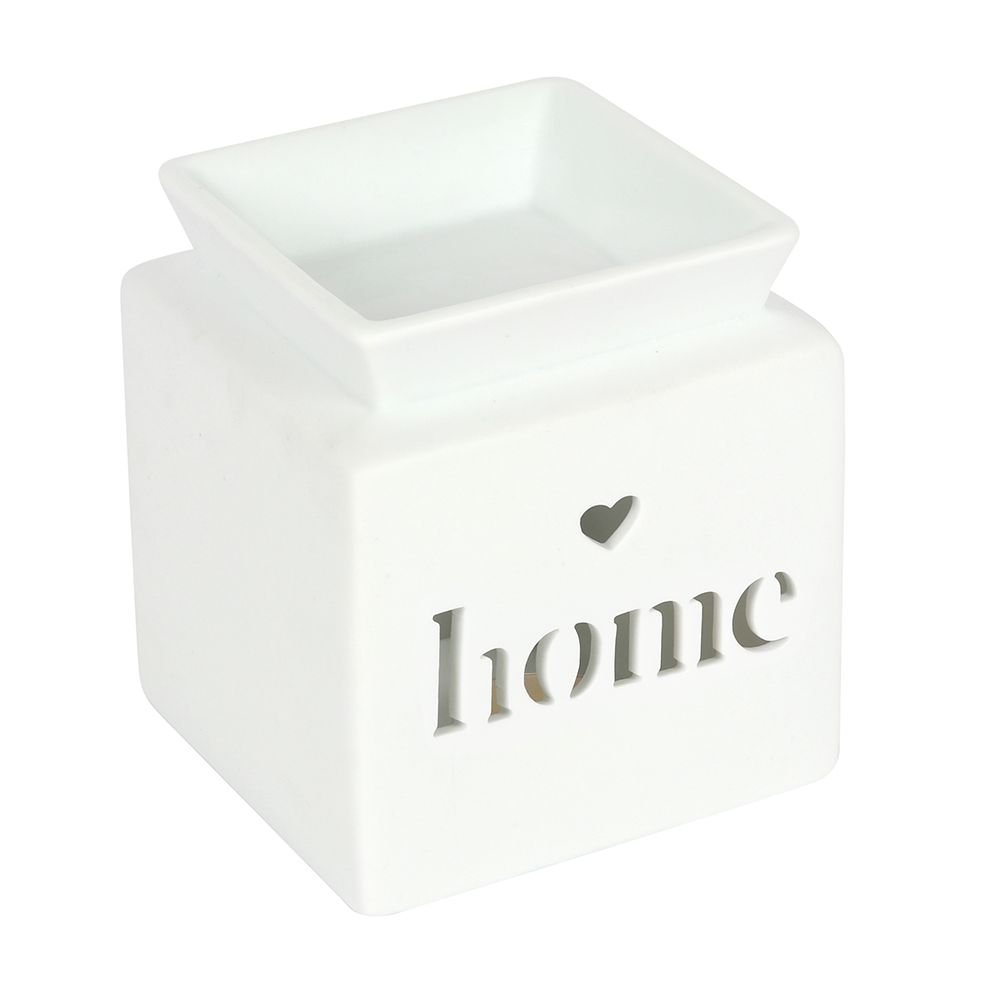 White Home Cut Out Oil Burner