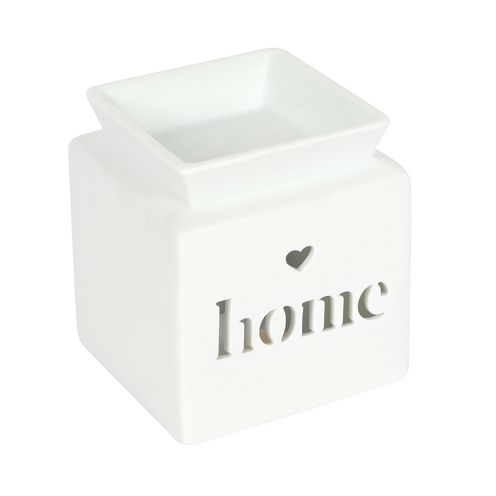 White Home Cut Out Oil Burner