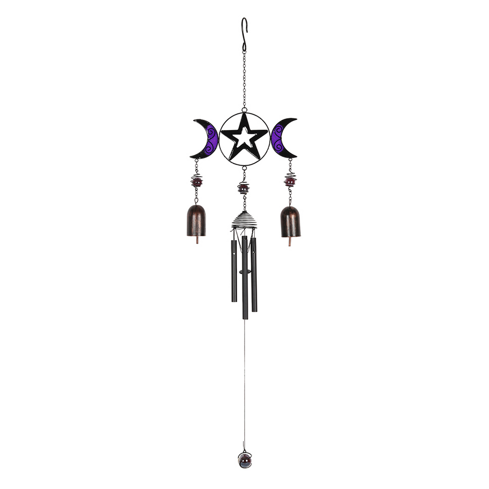 Triple Moon Windchime with Bells