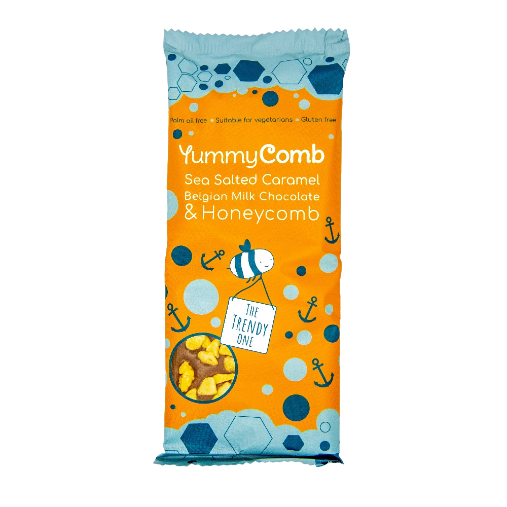 Yummycomb Salted Caramel Milk Chocolate Honeycomb Slab (100g)